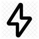 Blitze Donner Wetter Symbol