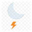 Blitz Nacht Mond Symbol