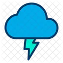 Wolke Blitz Wetter Icon