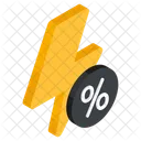 Blitzverkauf Blitzrabatt Blitzangebot Symbol