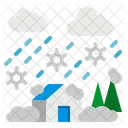 Blizzard Snow Weather Icon