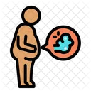 Bloating Bloated Bloated Stomach Icon
