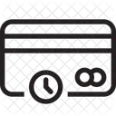 Temps Carte De Blocage Delai Icône