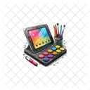 Diseno Disenador Bloc Digital Icono