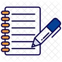 Bloc De Notas Papel Documento Icono