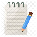 Diario Bloc De Dibujo Cuaderno Icono