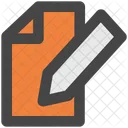 Bloc De Notas Lapiz Escrito Icon