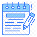 Bloc De Notas Documento Cuaderno Icono
