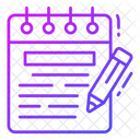 Bloc De Notas Documento Cuaderno Icono