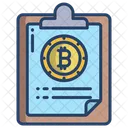 Bloc De Notas Bitcoin Bloc De Notas Cuaderno Icono