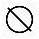 Signe de bloc  Icône