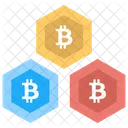 Blocchi Blockchain Transazione Icon