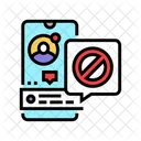 Block Report Cyberbullying Icon