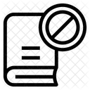 Block Book Banned Icon