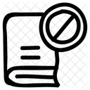 Block Book Banned Icon