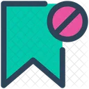 Block bookmark  Icon