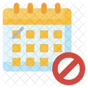 Block Calendar Time And Date Calendars Icon