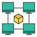 Blockchain Network Block Icon