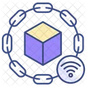 Block chain signal  Icon