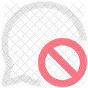 Chat blockieren  Symbol