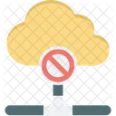 Block Cloud Computing Error Icon