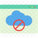 Block Cloud  Icon