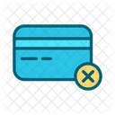 Block Credit Card Block Card Reject Card Icon