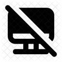 Block Display No Preview No Screen Icon
