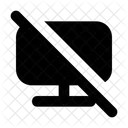 Block Display No Preview No Screen Icon