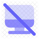 Block Display No Preview No Screen Icon