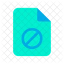 Block Document  Icon