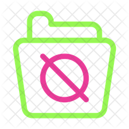 Block Folder Icon - Download in Dualtone Style