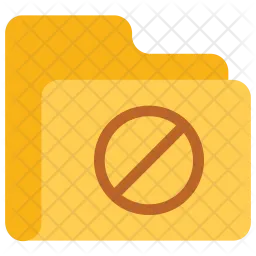 Block folder  Icon