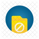 Block Folder Ban Folder No Folder Icon