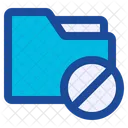 Folder Block Denial Icon
