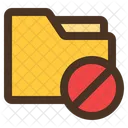 Folder Block Denial Icon