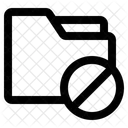 Folder Block Denial Icon