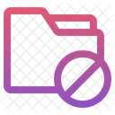 Folder Block Denial Icon