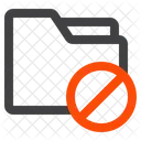 Folder Block Denial Icon