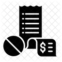 Block Invoice Bill Icon