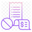 Block Invoice Bill Icon