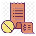 Block Invoice Bill Icon