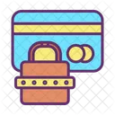 Block Lock Password Card Lock Credit Card Lock Card Icon