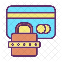 Lock Credit Card  Icon