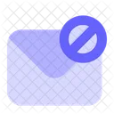 Block Mail Block Email Block Message Icon