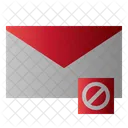 E-Mail blockieren  Symbol