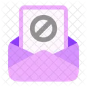 Block Mail  Icon