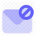 Block Mail Block Email Block Message Icon