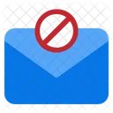 Block Message Envelope Icon