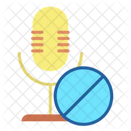 Block Microphone  Icon